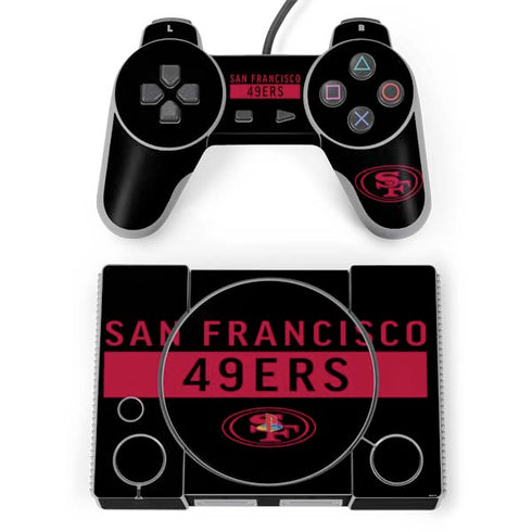 NFL San Francisco 49ers Black Performance Series PlayStation Classic Bundle Skin